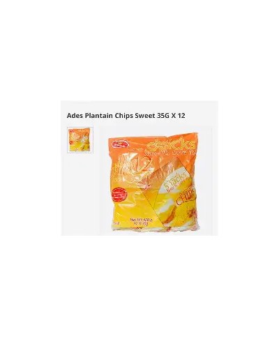 Ades Plantain Chips Sweet 35g x12