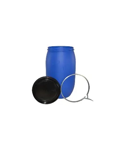60 Litre Plastic Blue Open Top Drum UN Approved