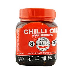 SUN WAH CHILLI OIL WITH SHRIMPS 180ML